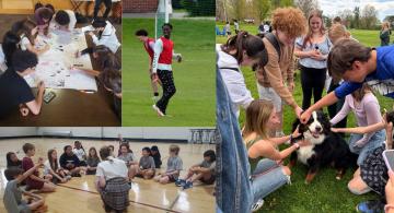 Collage of student activities