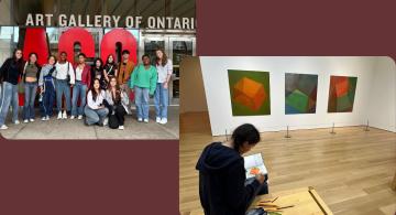 Students at Art Gallery of Ontario